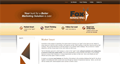 Desktop Screenshot of foxmarketinginc.com